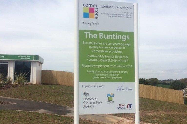26 New Homes for Cornerstone in Dawlish