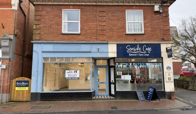 Prominent Retail Premises with large Store to the rear in the popular coastal town of Budleigh Salterton